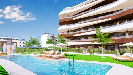 Exclusivo de nueva construcción: piso en 2ª planta con balcón al sur, parking y piscina comunitaria, 07560 Sa Coma (España), Piso en planta
