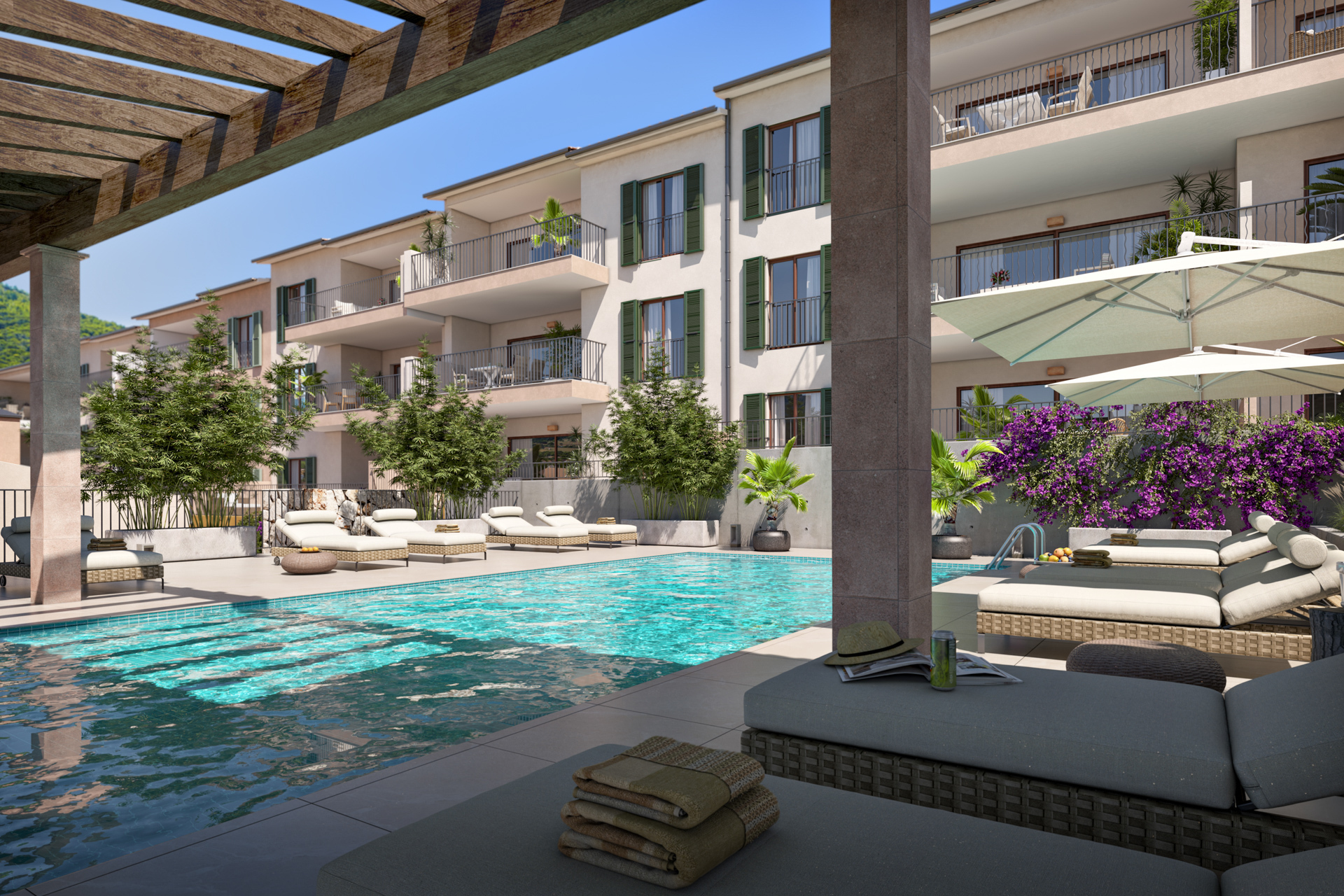 Moderne Duplex-Wohnung mit fantastischem Meerblick, Tiefgaragenstellplatz und Gemeinschaftspool, 07580 Capdepera (Spanien), Maisonette
