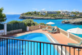 Stunning property in 1st sea line with breathtaking sea view and pool incl. ETV license - ...balcony with...