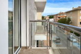 Moderne und gepflegte Wohnung, zentrumsnahe, ruhige Lage, ca. 650 m zum Strand - Ausblick Balkon