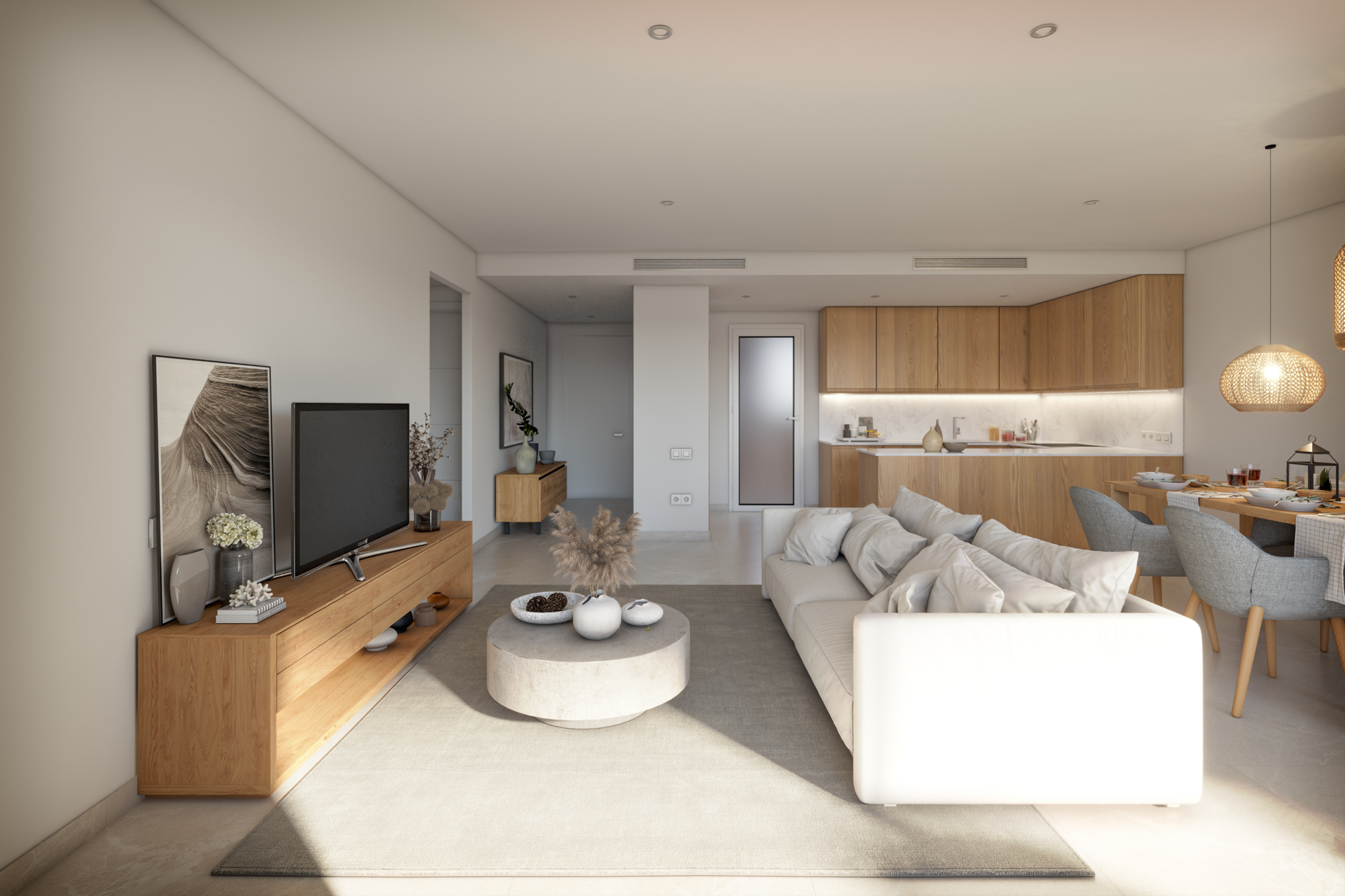 Moderne Erdgeschosswohnung mit Terrasse, Tiefgaragenstellplatz und Gemeinschaftspool mit Meerblick, 07580 Capdepera (Spanien), Erdgeschosswohnung