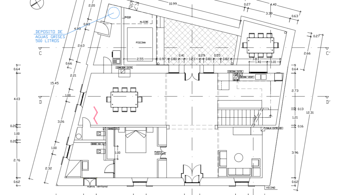 Plano projecto planta baja