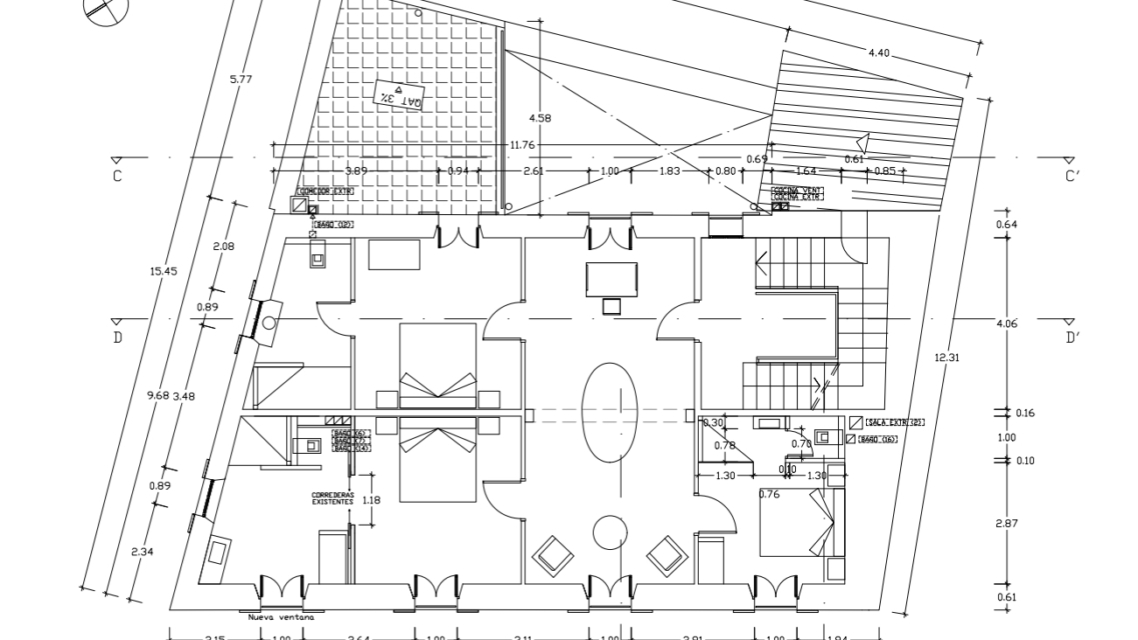 Plano projecto planta piso
