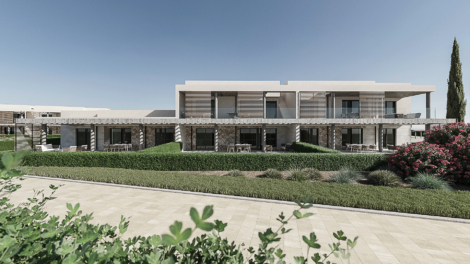 Obra nueva moderna: ático con azotea y piscina comunitaria de agua salada, 07639 Sa Ràpita (España), Planta superior