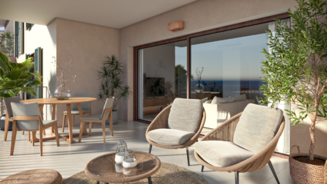 Moderno apartamento en planta baja con terraza, plaza de garaje subterránea y piscina comunitaria con vistas al mar, 07580 Capdepera (España), Piso en planta baja
