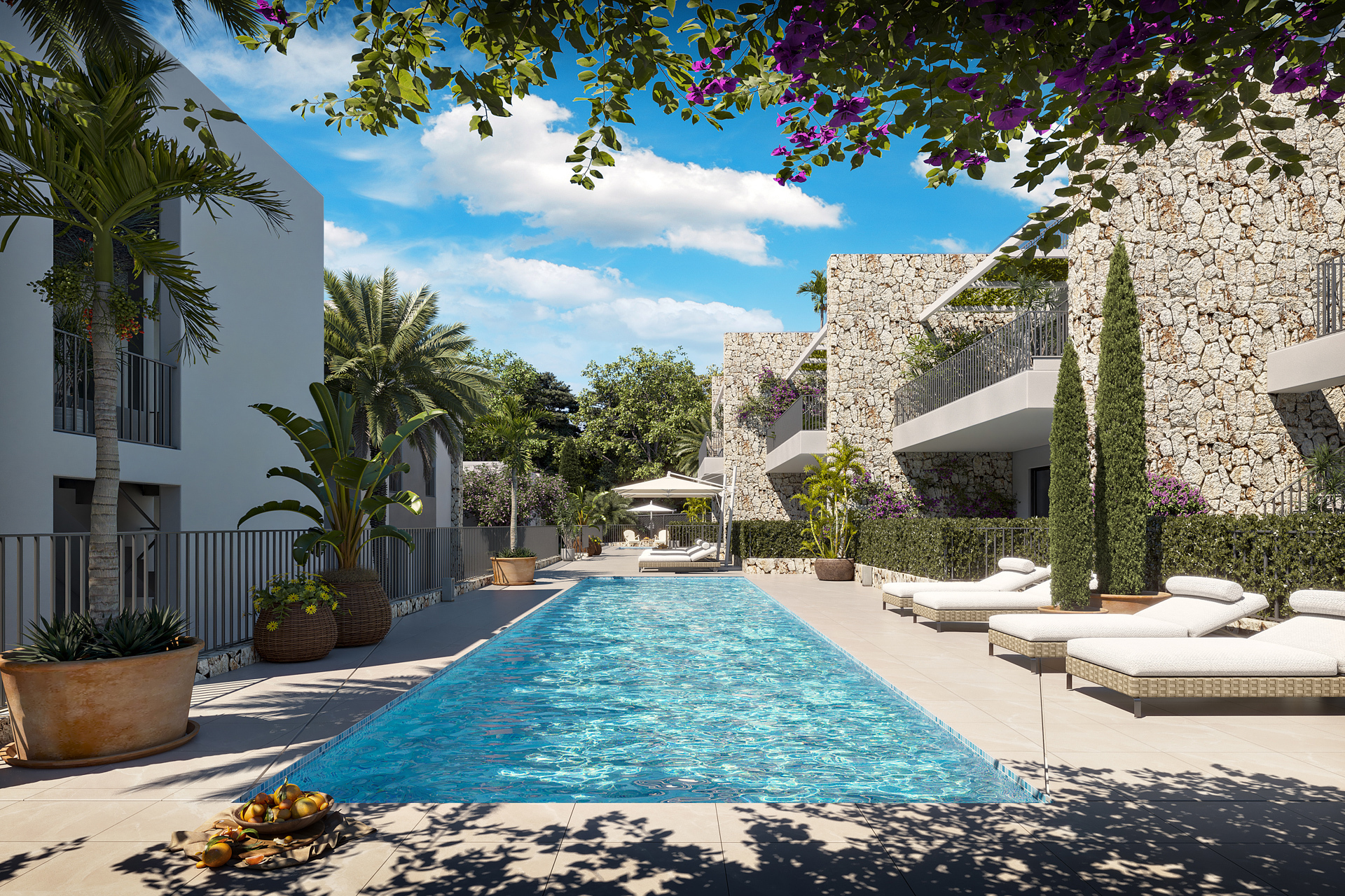 NUR 130m zum Meer: Erdgeschosswohnung mit 3 Schlafzimmer, Terrasse, Garten und Tiefgaragenstellplatz, 07159 Sant Elm (Spanien), Erdgeschosswohnung