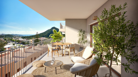 Moderne Penthaus-Wohnung mit fantastischem Meerblick, Tiefgaragenstellplatz und Gemeinschaftspool, 07580 Capdepera (Spanien), Dachgeschoss