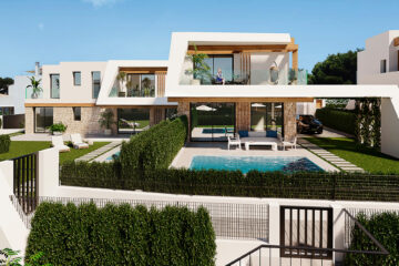 Villa a estrenar de primera calidad con 3 dormitorios, jardín privado y piscina comunitaria, 07580 Cala Ratjada (España), Chalet