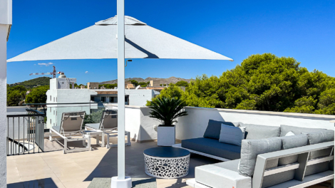 Penthouse flat with 2 parking spaces, saltwater community pool and roof terrace, 07590 Cala Ratjada (Spain), Penthouse