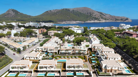 Erstklassige Neubauvilla mit 3 SZ, privatem Garten und Gemeinschaftspool, 07580 Cala Ratjada (Spanien), Villa