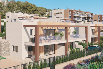 Neubau: Exklusive Villa mit 3 SZ, privatem Garten, Pool & Dachterrasse mit Meerblick, 07589 Font de Sa Cala (Spanien), Villa