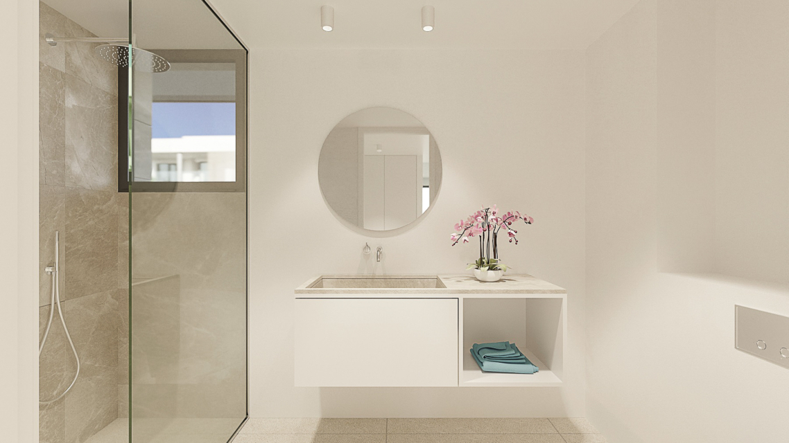 Badezimmer mit Fenster
