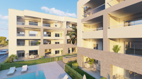 Neubauwohnung im 2. Stock mit 2 Schlafzimmern, Balkon, Stellplatz und Gemeinschaftspool, 07590 Cala Ratjada (Spanien), Etagenwohnung