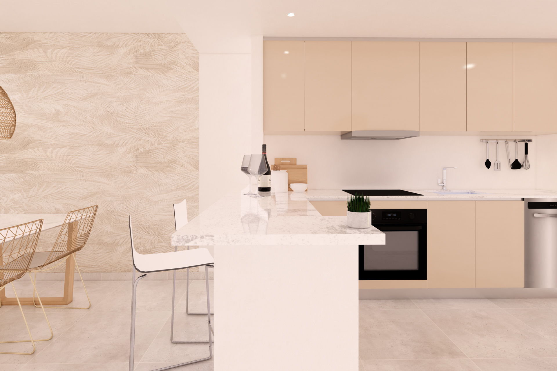 Neubau-Penthouse mit 2 Schlafzimmern, Dachterrasse, Stellplatz und Gemeinschaftspool, 07590 Cala Ratjada (Spanien), Dachgeschoss