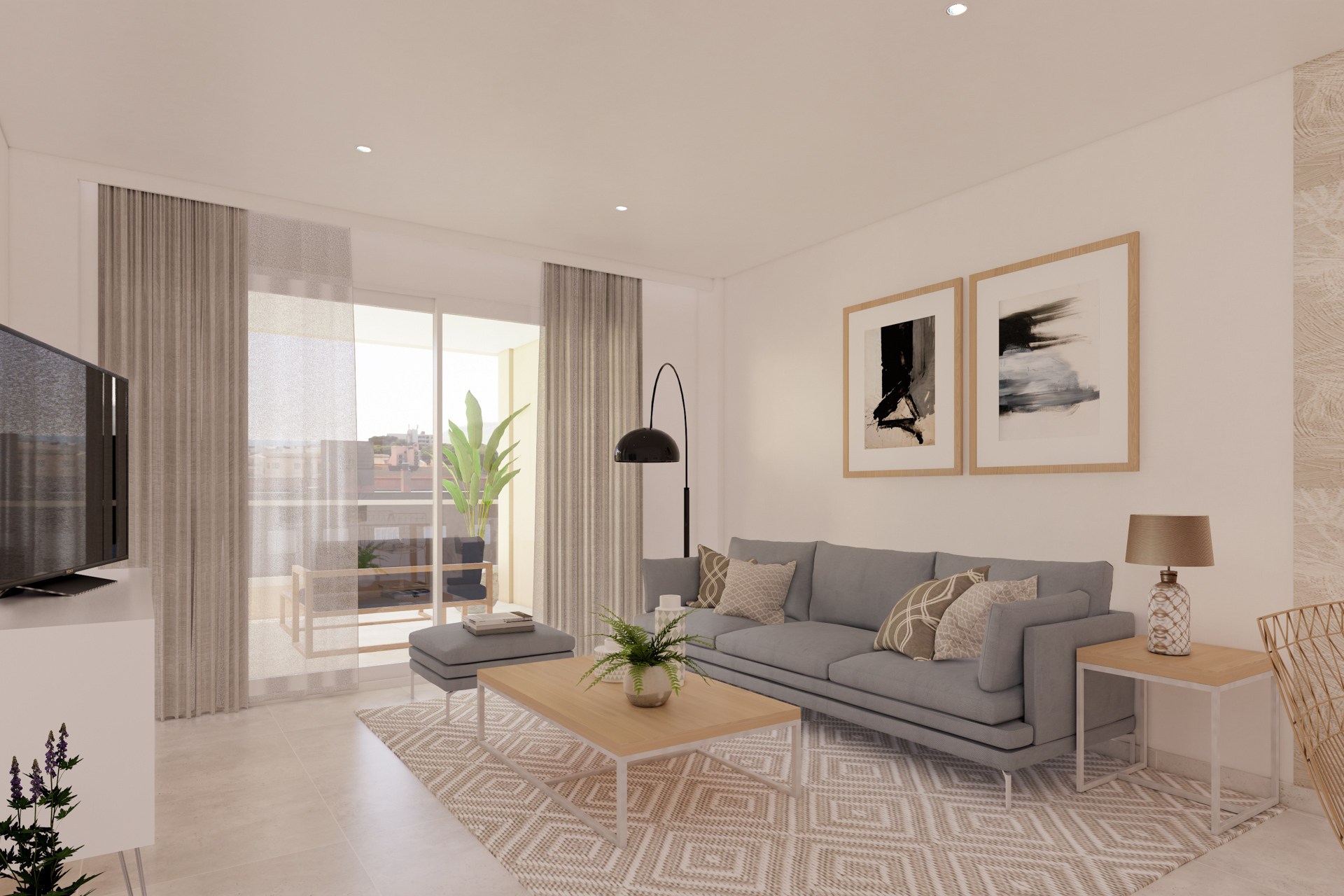 Neubauwohnung im 2. Stock mit 3 Schlafzimmern, Balkon, Stellplatz und Gemeinschaftspool, 07590 Cala Ratjada (Spanien), Etagenwohnung