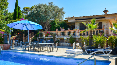 Finca with saltwater pool, various living options, diverse garden landscape & distant views, 07589 Capdepera (Spain), Finca