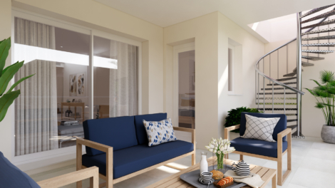 New-Build Penthouse with 2 Bedrooms, Roof Terrace, 2x Parking Space, and Communal Pool, 07590 Cala Ratjada (Spain), Top floor