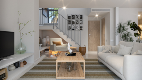 Modernes Reihenhaus mit 3 Schlafzimmer, Garten, Dachterrasse, Stellplatz und Gemeinschaftspool, 07190 Esporles (Spanien), Reihenhaus