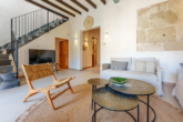 In the heart of Capdepera: Stylish townhouse with large terrace, pool oasis and castle and sea views - Open living area...